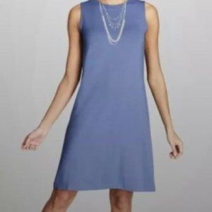 NWT - J. Jill Women's Wearever Sleeveless A-Line Dress Blue Opal Size 1X